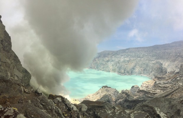 Smoking Ijen Crater, Java