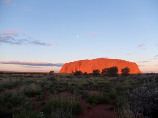 Uluru at sunset
